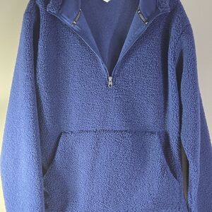 Xersion Womens‎  Navy Hooded Fleece Pullover Size Small New With Tags